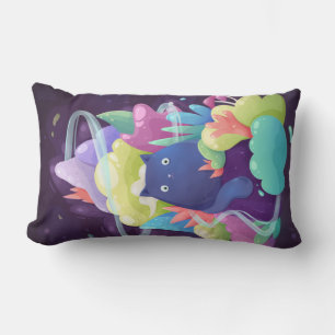 Cute Cat Lumbar Cushion