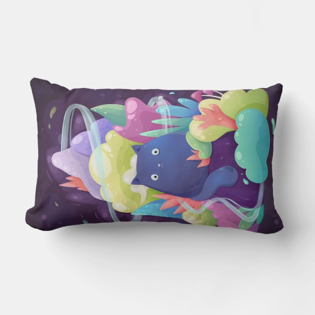 Cute Cat Lumbar Cushion (Front)