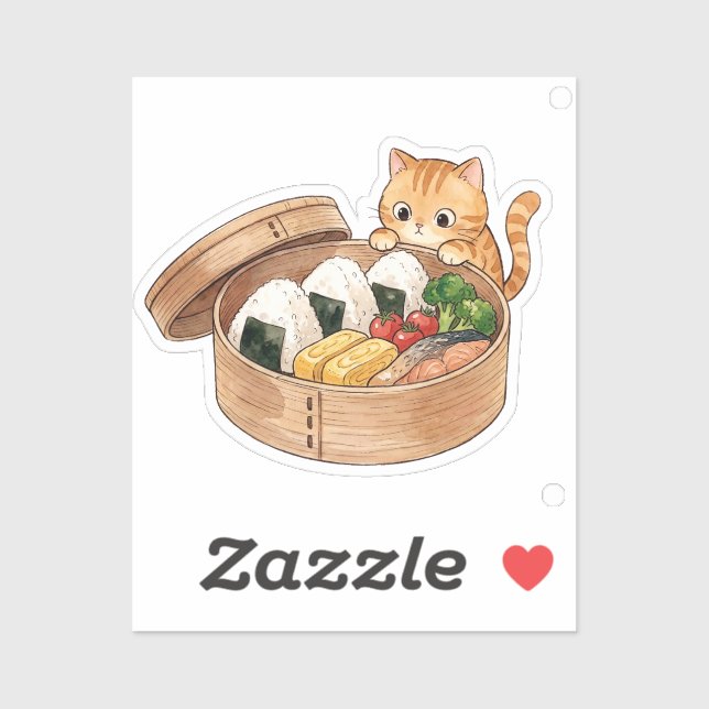 Cute Cat lunchbox – Kawaii Kitty Bento (Sheet)
