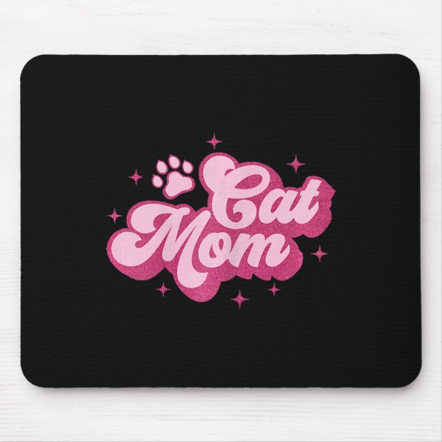 Cute Cat Mam Cat Mama Kitty Kitten Cat Mum  Mouse Pad (Front)