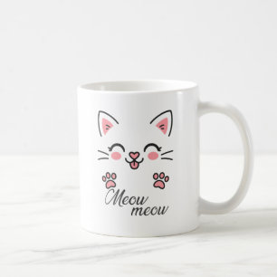 Cute cat mark design  coffee mug