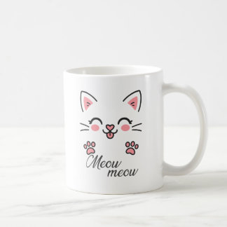 Cute cat mark design  coffee mug