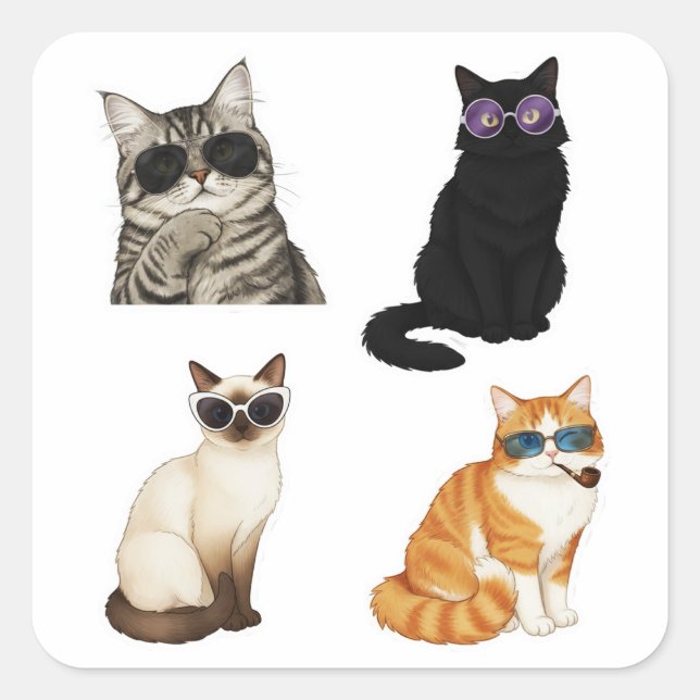 cute cat memes pack Sticker (Front)