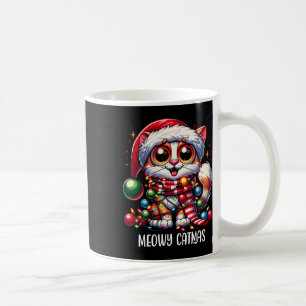 Cute Cat Meowy Catmas Xmas Christmas Outfit Cat Da Coffee Mug