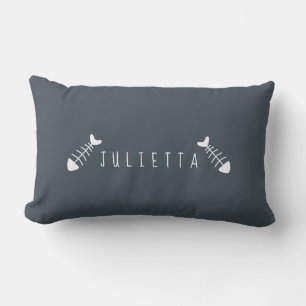 Cute Cat Modern Name Lumbar Cushion