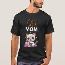 CUTE CAT MOM GIFT FOR MOTHER knitting