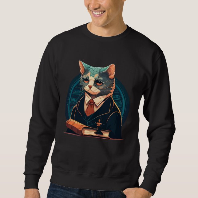 Cute cat moments Beautiful cat patterns for cat    Sweatshirt (Front)