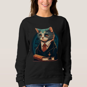 Cute cat moments Beautiful cat patterns for cat    Sweatshirt