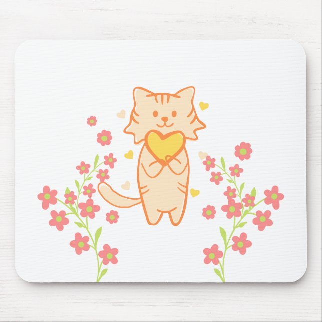 cute cat Mousepad (Front)