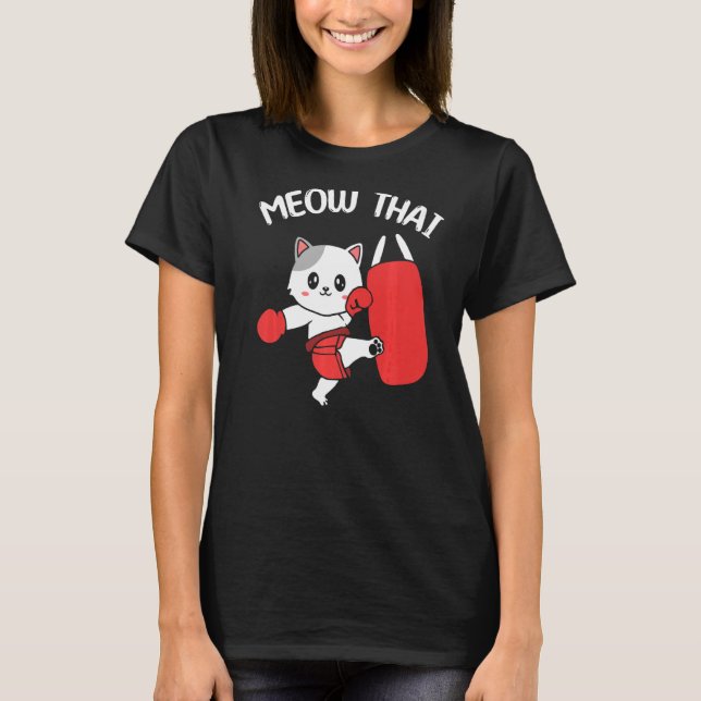 Cute Cat Muay Thai T-Shirt (Front)