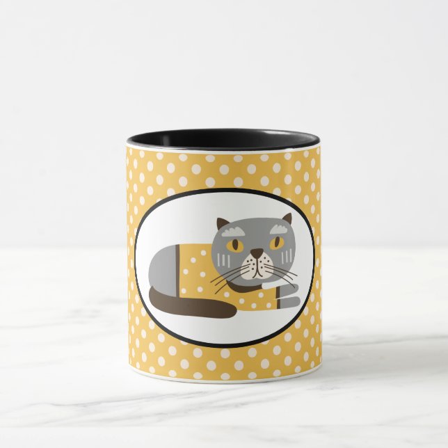 Cute Cat Mug (Center)