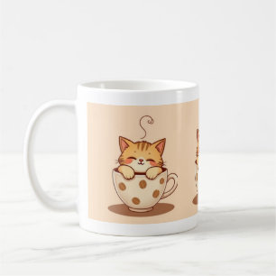 Cute Cat Mug Coffee or Tea