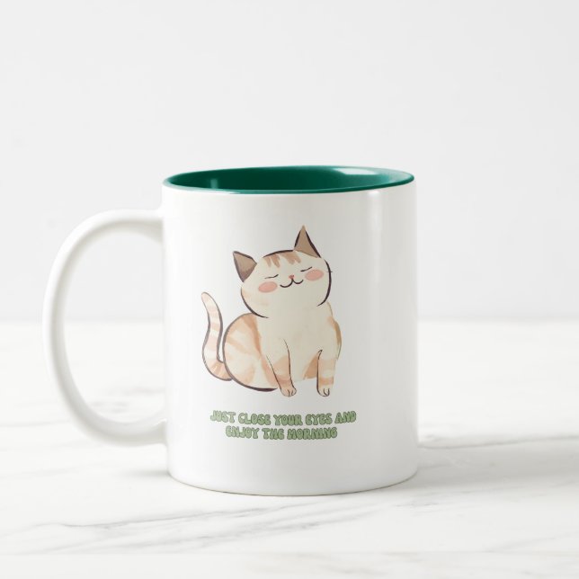 Cute cat mug for cat lovers (Left)