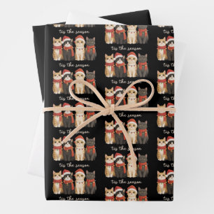 Cute Cat Mum Christmas Cats Lover Gift Funny Xmas Wrapping Paper Sheet