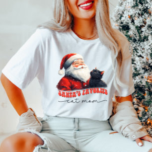 Cute Cat Mum Christmas women's T-Shirt