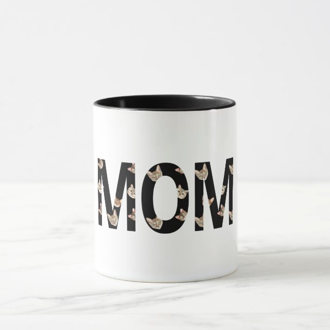 cute cat mum coffee mug (Center)