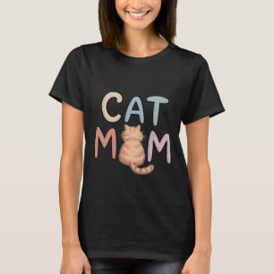 Cute Cat Mum Gift for Women T-Shirt