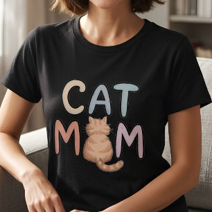 Cute Cat Mum Gift for Women T-Shirt