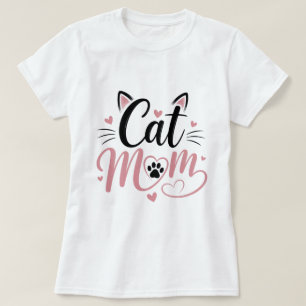 Cute Cat Mum Graphic T-Shirt