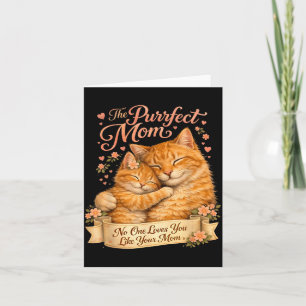 Cute Cat Mum Mothers Day Design Cat Lover Mum Cute Card