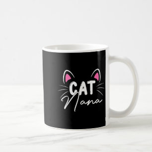 Cute cat nana cat face mama mother happy mothers coffee mug