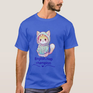 Cute Cat Nap Champion Too T-Shirt