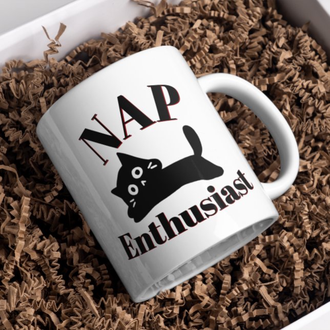 Cute Cat Nap Enthusiast Coffee Mug (Creator Uploaded)