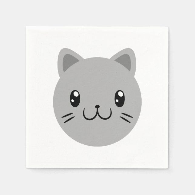 Cute Cat Napkin (Front)