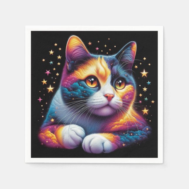 Cute cat napkins! napkin (Front)