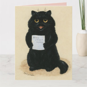 CUTE CAT NEW HOME CONGRATULATIONS GREETING CARD