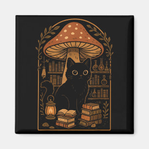 Cute Cat Nge Cottagecore Therian Clothing Book Lov Magnet