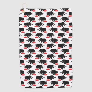 Cute Cat Noodle Funny Ramen Kawaii Japanese Food Golf Towel