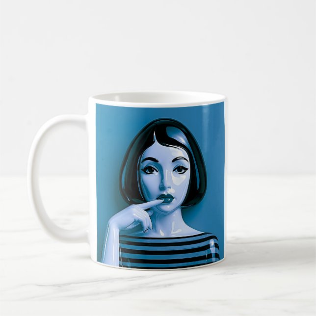 Cute Cat Nurse Coffee Mug (Left)