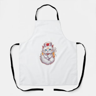 Cute Cat Nurse. Nurse Day Special Cat Nursing _2 Apron