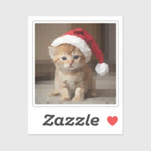 Cute cat on Christmas night.