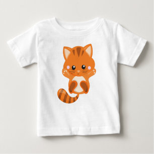 Cute Cat, Orange Cat, Little Cat, Kitty, Kitten Baby T-Shirt