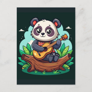 Cute Cat Panda Animal Vector Lovely Months Illustr Holiday Postcard