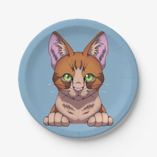 Cute Cat Paper Plate