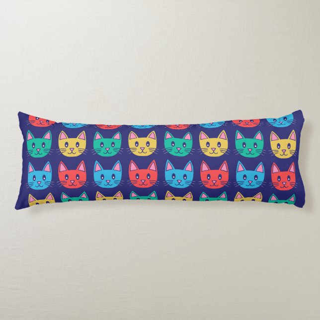 Cute Cat Pattern Body Cushion (Front)