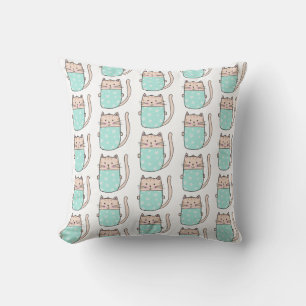 Cute Cat Pattern Cushion