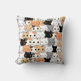 Cute cat pattern  cushion
