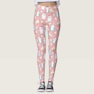 Cute Cat Pattern Leggings