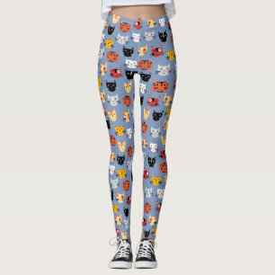 Cute Cat Pattern Leggings
