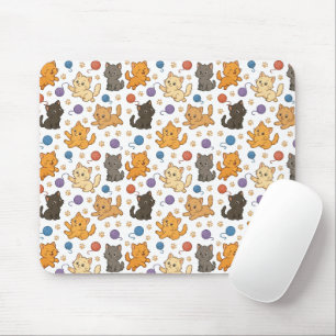 Cute Cat Pattern Mouse Pad