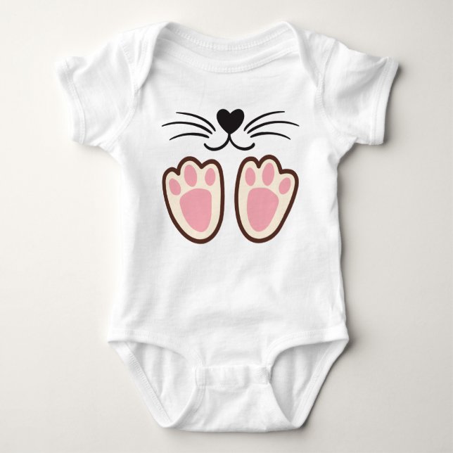 Cute cat paws baby bodysuit (Front)