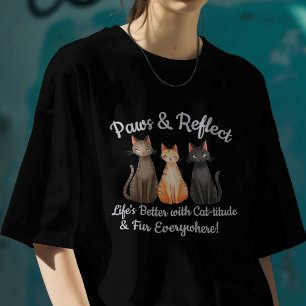 Cute Cat Paws & Reflect  T-Shirt