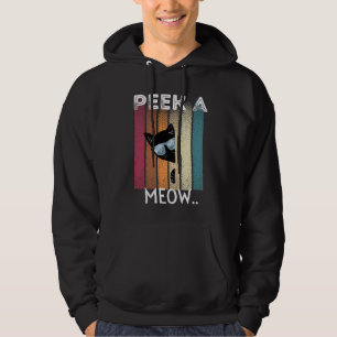Cute Cat Peek A Meow Hoodie