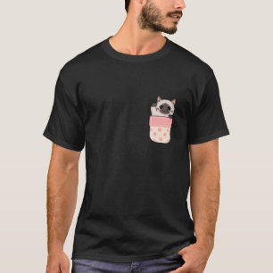 Cute Cat Peeking In Pocket Cat Lover Cat Kitty Own T-Shirt