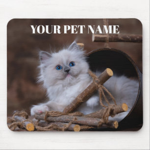 Cute Cat Personalised Mouse Pad