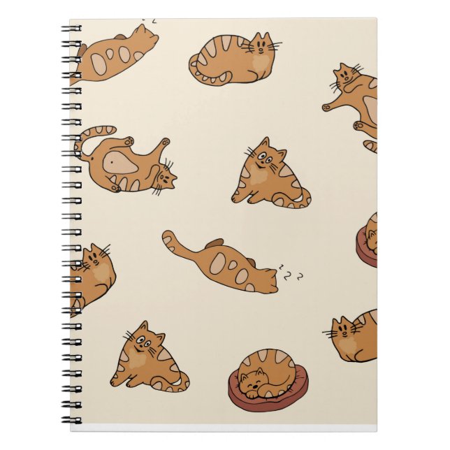 cute cat pet lovers cat mama design notebook (Front)